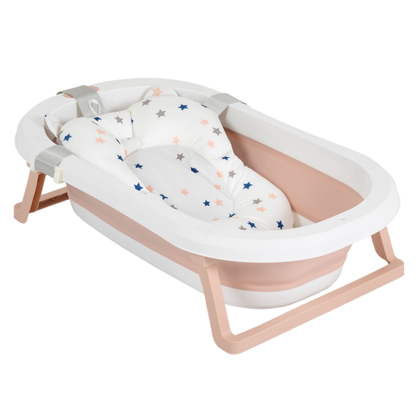 BAÑERA PLEGABLE PALMA Rosa con Reductor