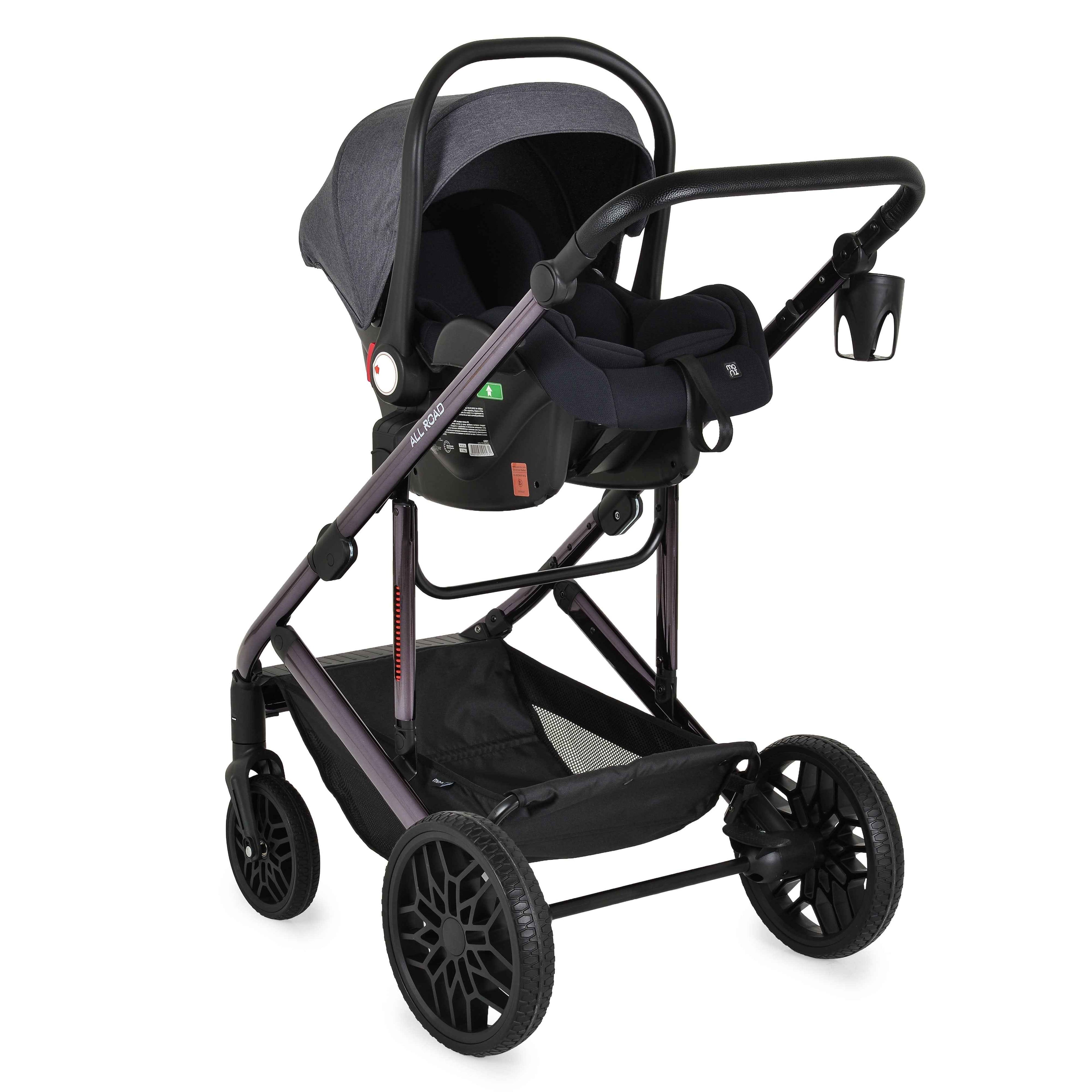 Carrito de bebé DUO CONVERTIBLE ALL ROAD hasta 22 kg de Moni + Grupo 0 (40cm - 87cm)