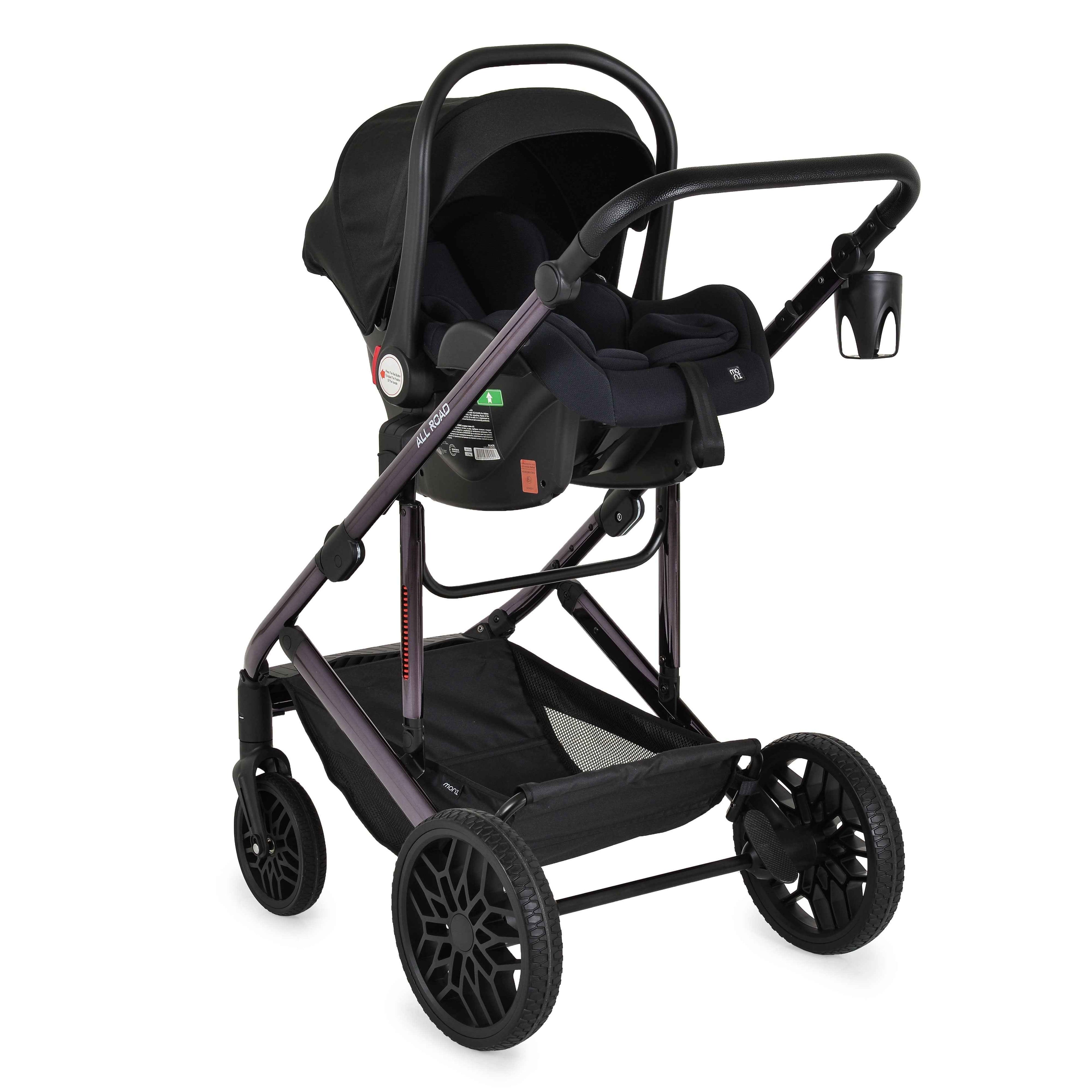 Carrito de bebé DUO CONVERTIBLE ALL ROAD hasta 22 kg de Moni + Grupo 0 (40cm - 87cm)