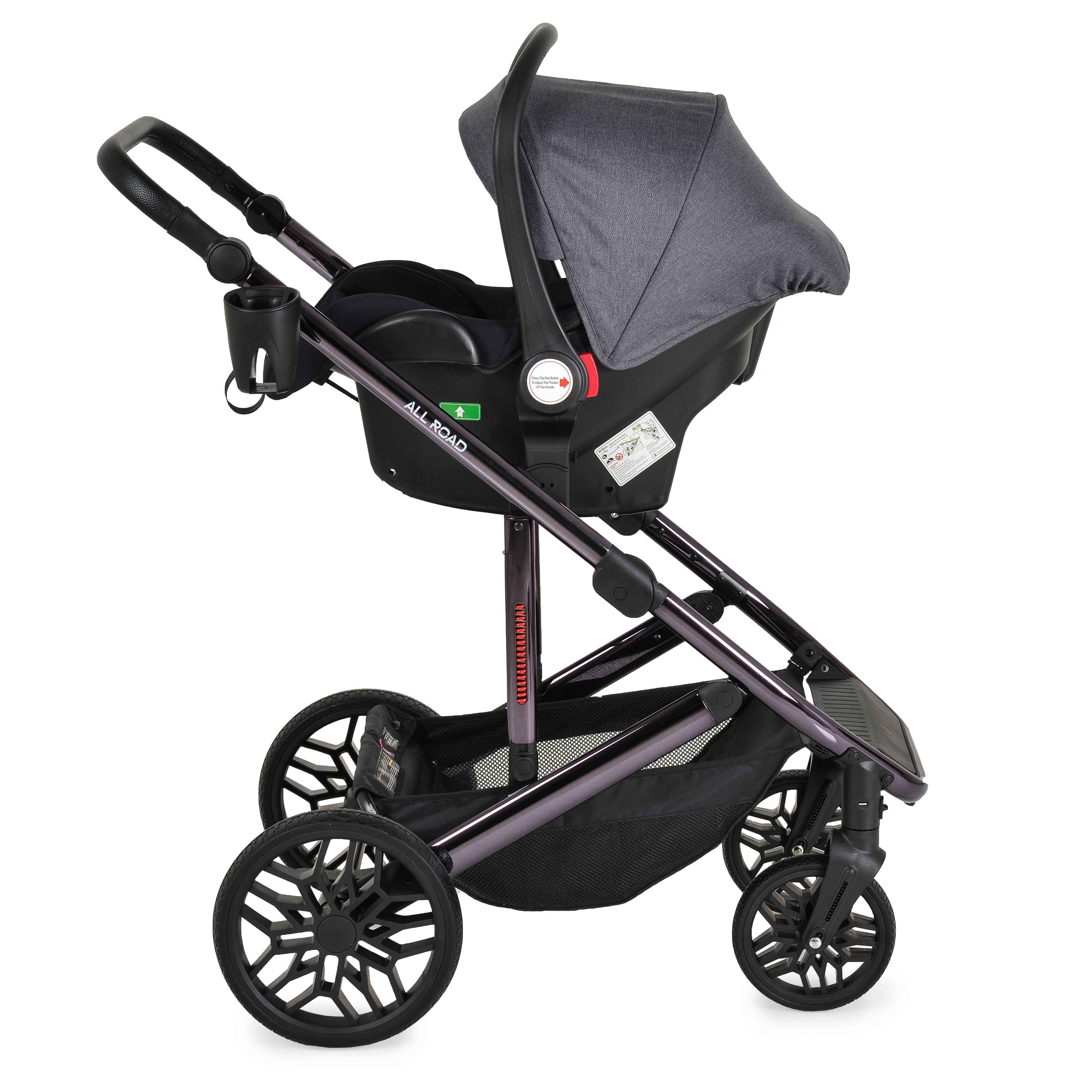 Carrito de bebé DUO CONVERTIBLE ALL ROAD hasta 22 kg de Moni + Grupo 0 (40cm - 87cm)