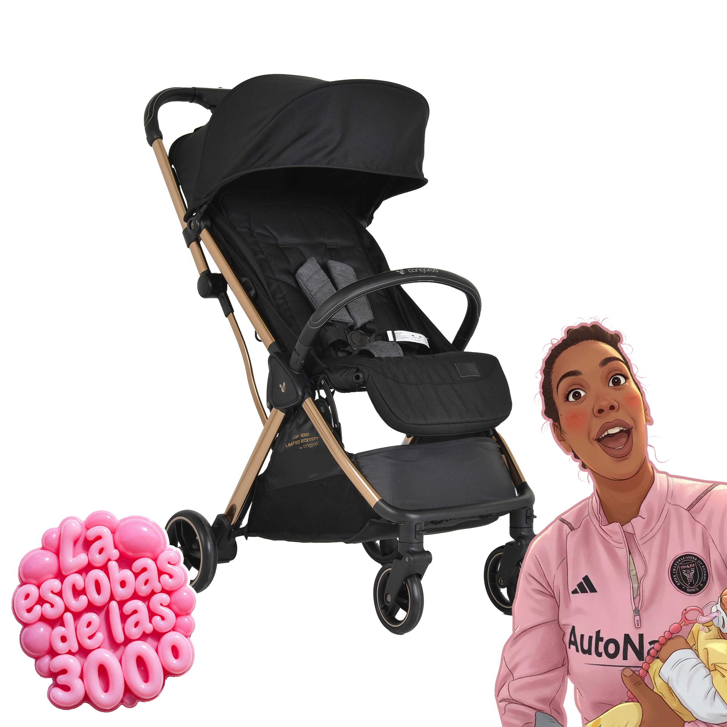 Silla de Paseo La Escobas de las 3000 "Easy Fold Limited Edition" - Dulce Sonrisa