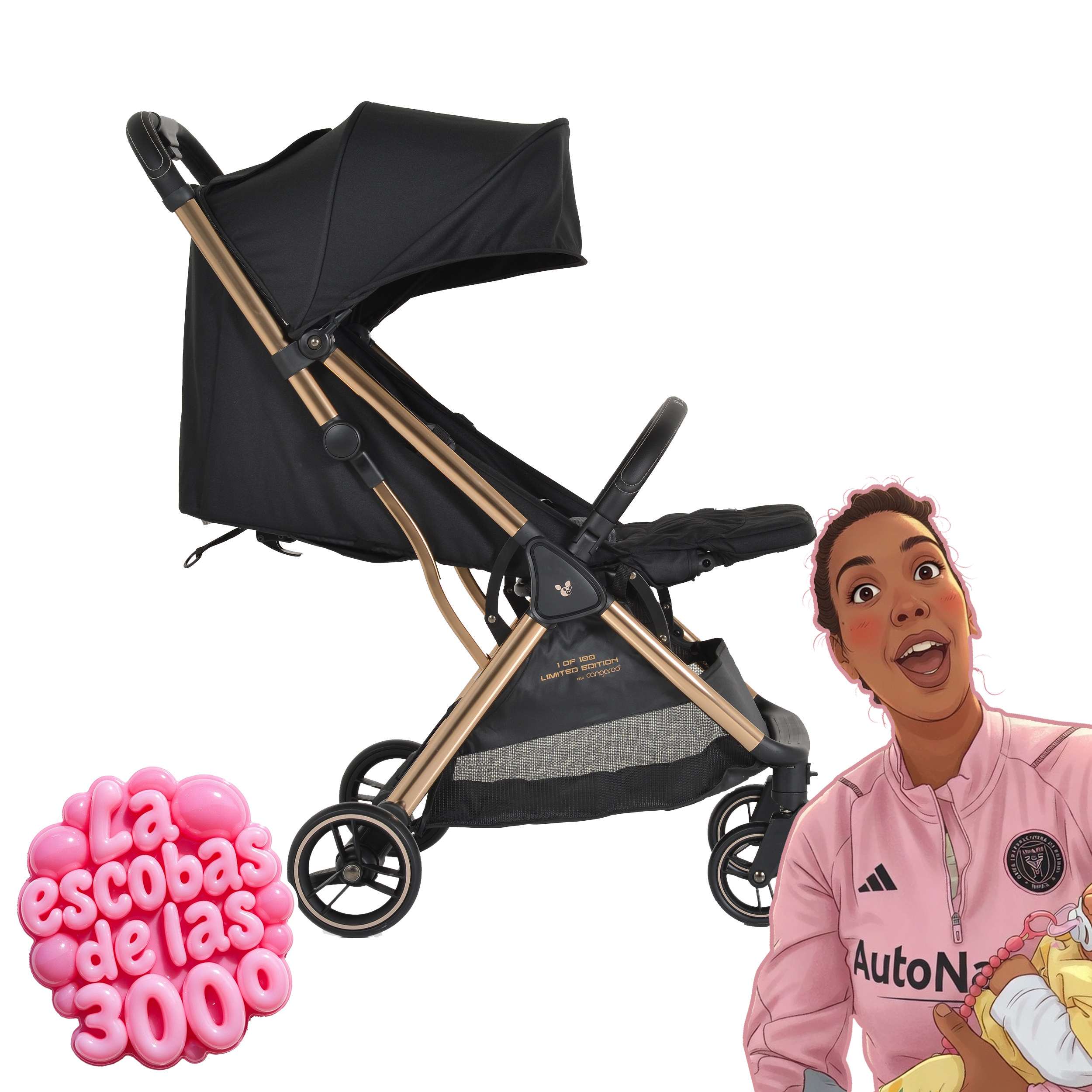 Silla de Paseo La Escobas de las 3000 "Easy Fold Limited Edition" - Dulce Sonrisa